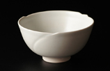grayish white porcelain tea bowl