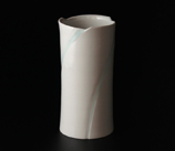 colored white porcelain tubular vase