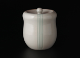 colored white porcelain water jar